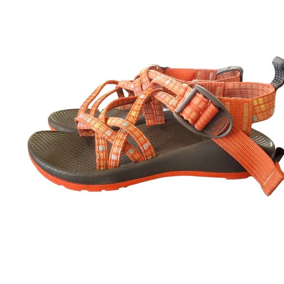 Chaco‎ Kids Sandals Orange Boys Girls Chacos Open Toe Sport Hiking Sz 13 Strappy - Picture 1 of 10